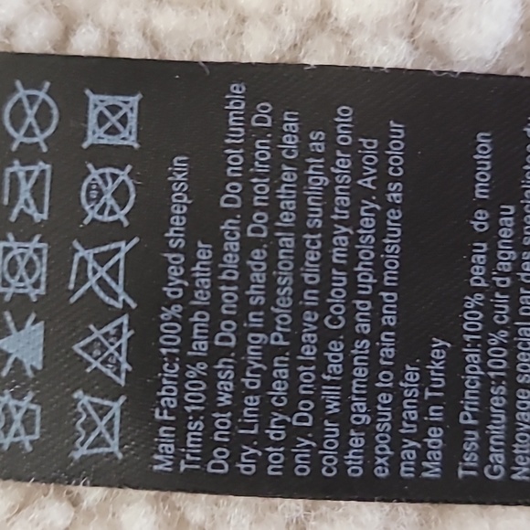 All Saints REI Shearling biker jacket - Picture 9 of 9